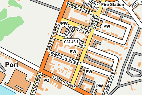 CA7 4BU map - OS OpenMap – Local (Ordnance Survey)