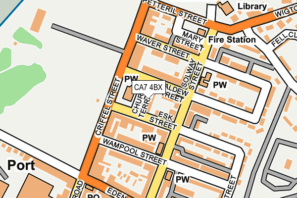 CA7 4BX map - OS OpenMap – Local (Ordnance Survey)