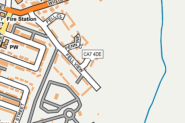 CA7 4DE map - OS OpenMap – Local (Ordnance Survey)