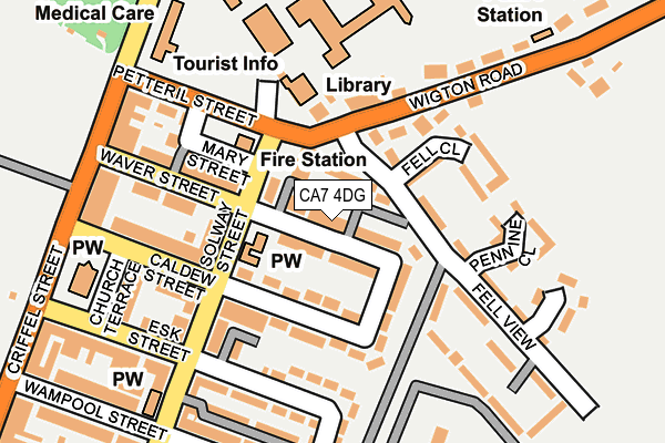 CA7 4DG map - OS OpenMap – Local (Ordnance Survey)