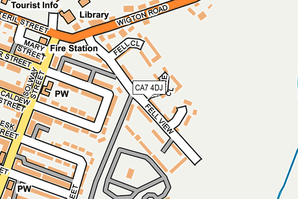 CA7 4DJ map - OS OpenMap – Local (Ordnance Survey)