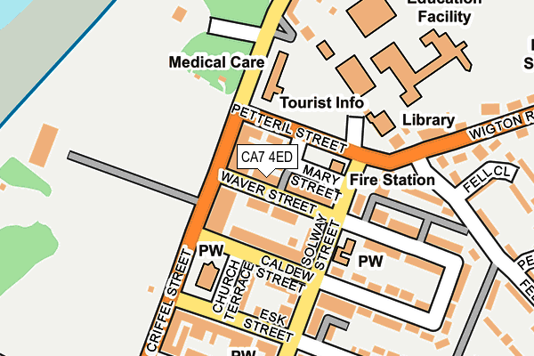 CA7 4ED map - OS OpenMap – Local (Ordnance Survey)