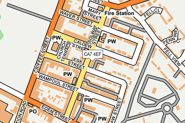 CA7 4EF map - OS OpenMap – Local (Ordnance Survey)