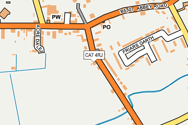 CA7 4RJ map - OS OpenMap – Local (Ordnance Survey)