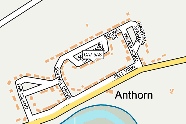 CA7 5AS map - OS OpenMap – Local (Ordnance Survey)