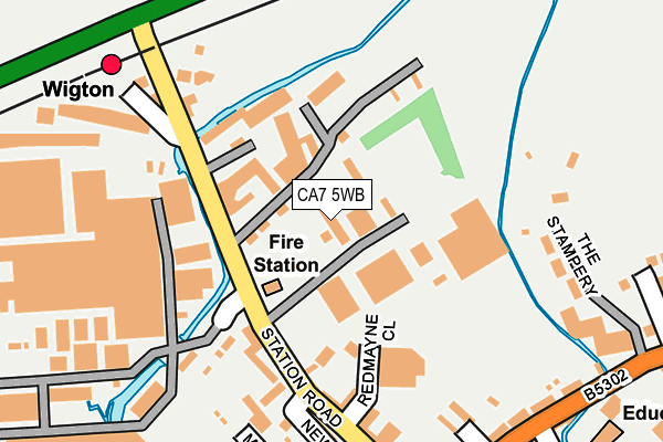 CA7 5WB map - OS OpenMap – Local (Ordnance Survey)