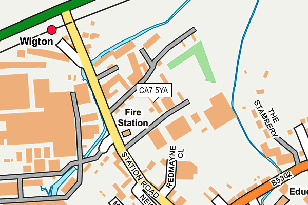 CA7 5YA map - OS OpenMap – Local (Ordnance Survey)