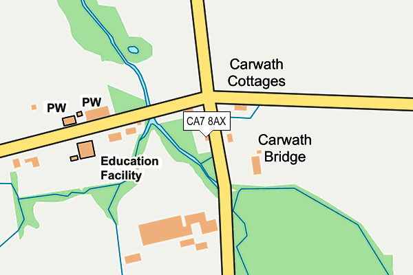 CA7 8AX map - OS OpenMap – Local (Ordnance Survey)