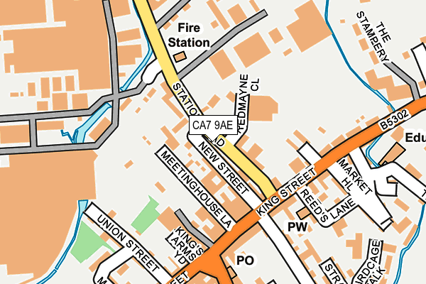 CA7 9AE map - OS OpenMap – Local (Ordnance Survey)