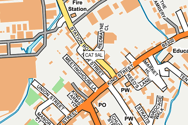 CA7 9AL map - OS OpenMap – Local (Ordnance Survey)