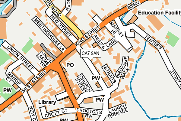 CA7 9AN map - OS OpenMap – Local (Ordnance Survey)