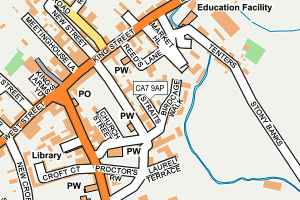 CA7 9AP map - OS OpenMap – Local (Ordnance Survey)