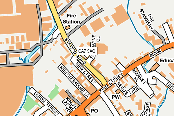 CA7 9AQ map - OS OpenMap – Local (Ordnance Survey)