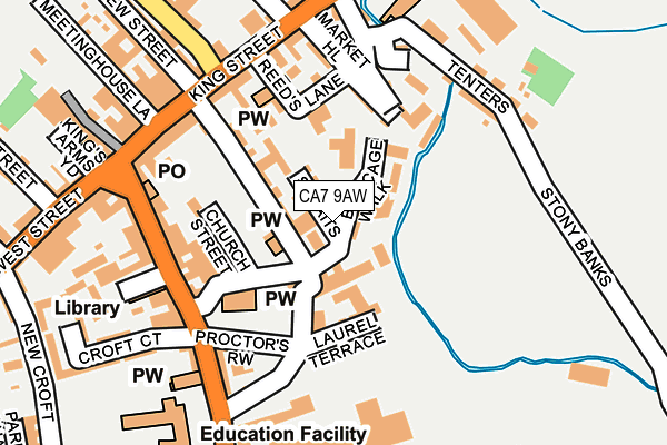 CA7 9AW map - OS OpenMap – Local (Ordnance Survey)