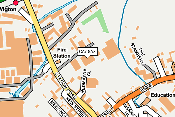 CA7 9AX map - OS OpenMap – Local (Ordnance Survey)