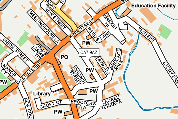 CA7 9AZ map - OS OpenMap – Local (Ordnance Survey)