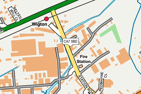 CA7 9BD map - OS OpenMap – Local (Ordnance Survey)