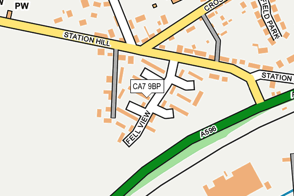 CA7 9BP map - OS OpenMap – Local (Ordnance Survey)