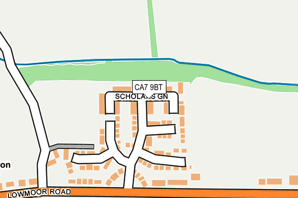 CA7 9BT map - OS OpenMap – Local (Ordnance Survey)