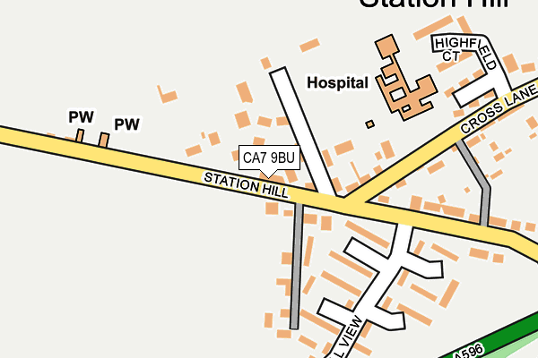 CA7 9BU map - OS OpenMap – Local (Ordnance Survey)