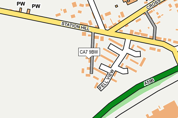 CA7 9BW map - OS OpenMap – Local (Ordnance Survey)