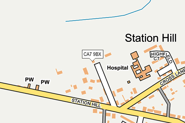 CA7 9BX map - OS OpenMap – Local (Ordnance Survey)