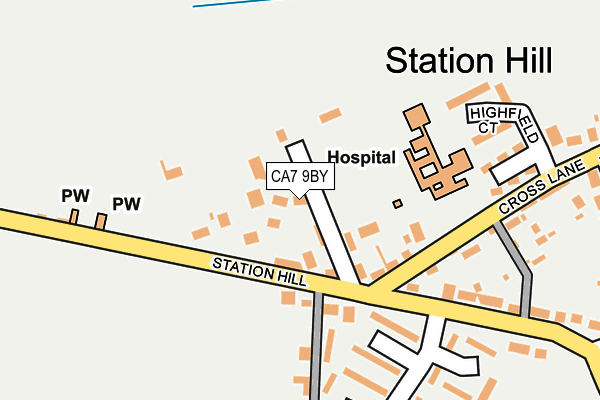 CA7 9BY map - OS OpenMap – Local (Ordnance Survey)