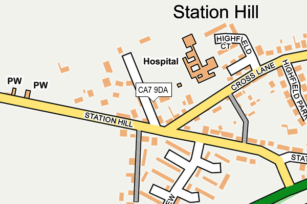 CA7 9DA map - OS OpenMap – Local (Ordnance Survey)