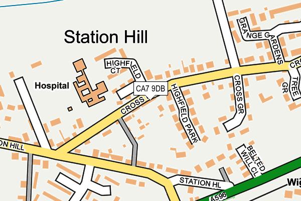 CA7 9DB map - OS OpenMap – Local (Ordnance Survey)