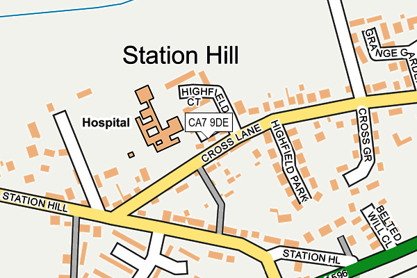 CA7 9DE map - OS OpenMap – Local (Ordnance Survey)