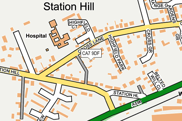 CA7 9DF map - OS OpenMap – Local (Ordnance Survey)