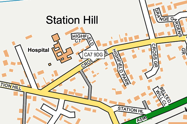 CA7 9DG map - OS OpenMap – Local (Ordnance Survey)