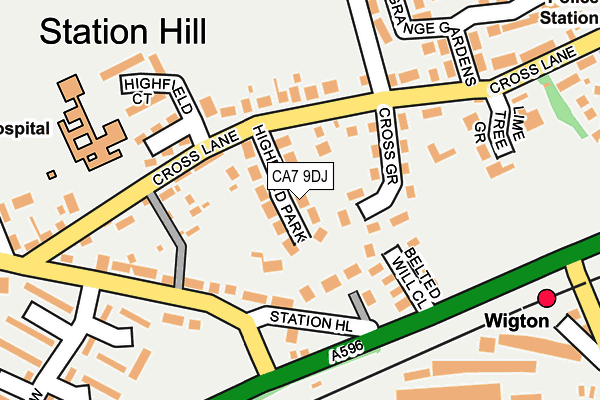 CA7 9DJ map - OS OpenMap – Local (Ordnance Survey)