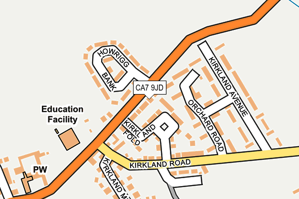 CA7 9JD map - OS OpenMap – Local (Ordnance Survey)