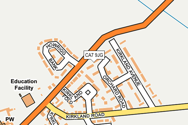 CA7 9JG map - OS OpenMap – Local (Ordnance Survey)