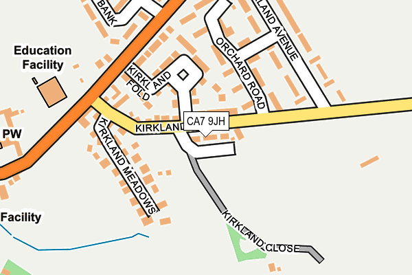 CA7 9JH map - OS OpenMap – Local (Ordnance Survey)