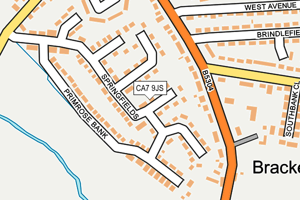 CA7 9JS map - OS OpenMap – Local (Ordnance Survey)