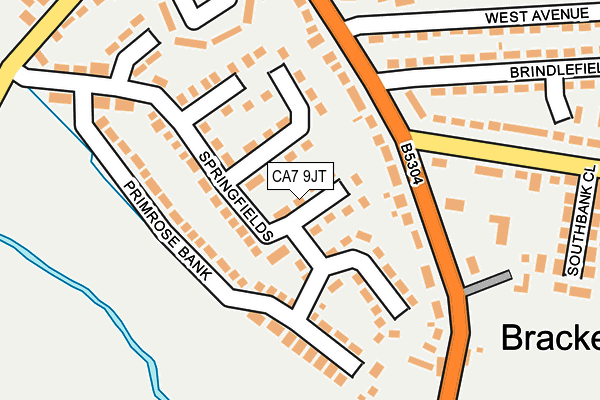 CA7 9JT map - OS OpenMap – Local (Ordnance Survey)