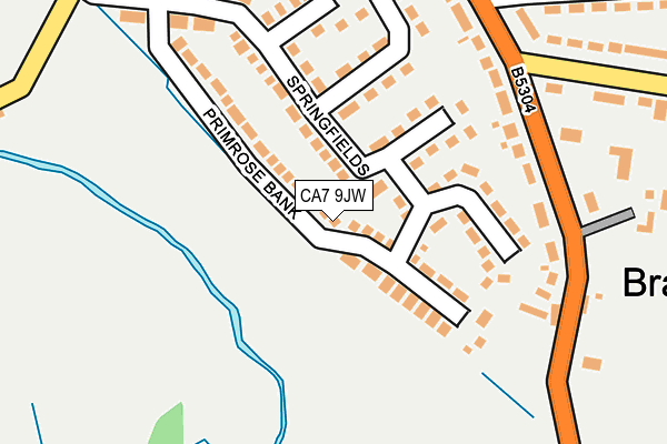 CA7 9JW map - OS OpenMap – Local (Ordnance Survey)