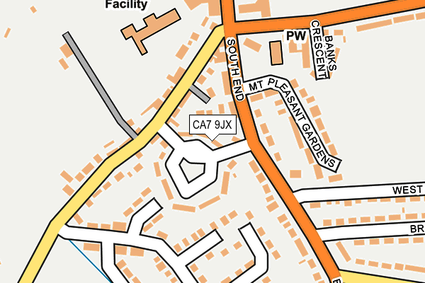 CA7 9JX map - OS OpenMap – Local (Ordnance Survey)