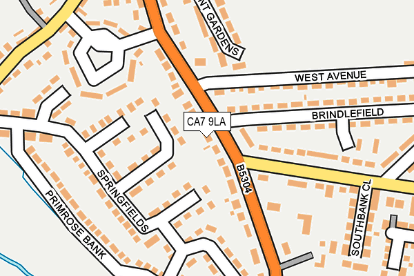 CA7 9LA map - OS OpenMap – Local (Ordnance Survey)