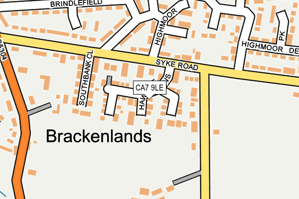 CA7 9LE map - OS OpenMap – Local (Ordnance Survey)