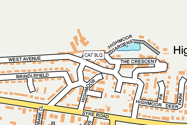 CA7 9LQ map - OS OpenMap – Local (Ordnance Survey)