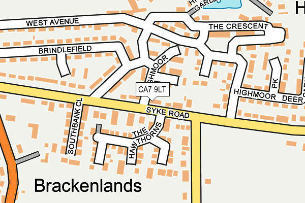 CA7 9LT map - OS OpenMap – Local (Ordnance Survey)