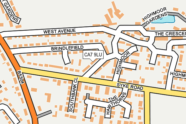 CA7 9LU map - OS OpenMap – Local (Ordnance Survey)