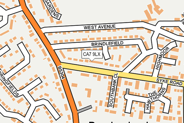 CA7 9LX map - OS OpenMap – Local (Ordnance Survey)