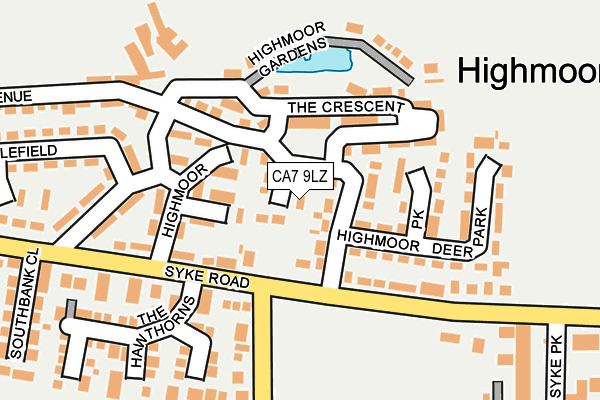 CA7 9LZ map - OS OpenMap – Local (Ordnance Survey)