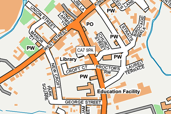 CA7 9PA map - OS OpenMap – Local (Ordnance Survey)