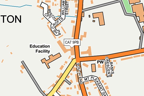 CA7 9PB map - OS OpenMap – Local (Ordnance Survey)