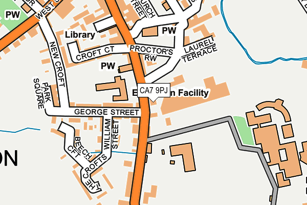 CA7 9PJ map - OS OpenMap – Local (Ordnance Survey)